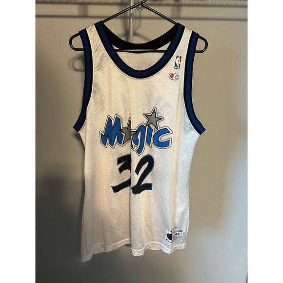 NBA Tops - VTG 1992 Authentic Shaquille O'Neal Champion Jersey Orlando Magic Sz 44 White